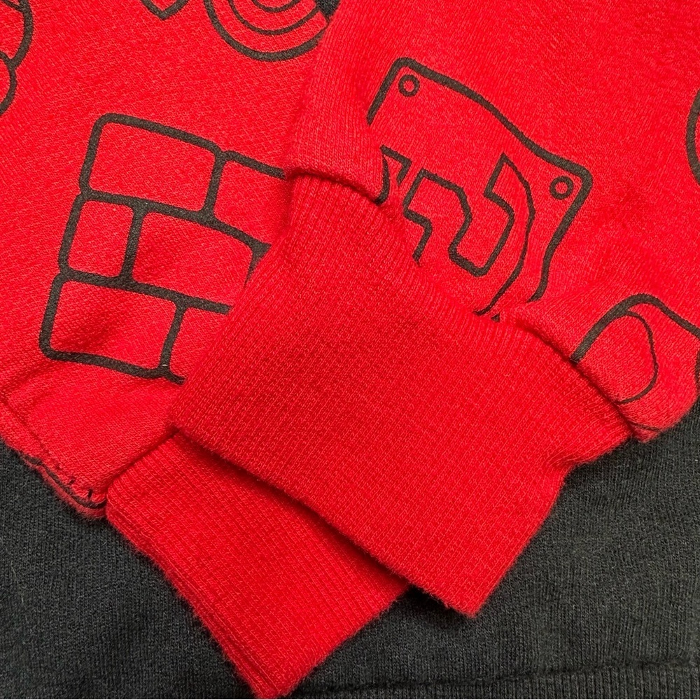 Nintendo Super Mario Sweatshirt Black & Red Size 5 - Picture 11 of 16